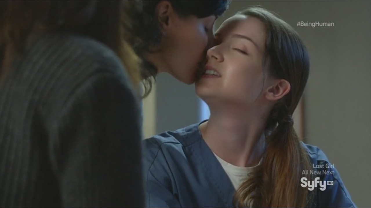 Being Human Lesbian Kiss