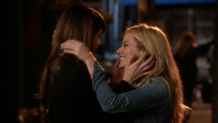 Caryn and April Lesbian Kiss from Weird Loners