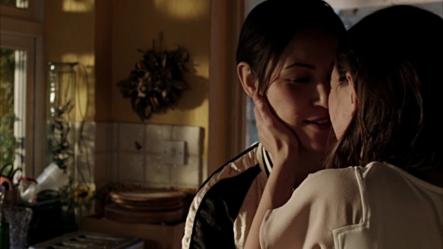 Eleanor Matsuura and Pippa Nixon Lesbian Kiss Cuffs
