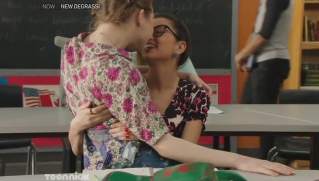 Imogen and Jack Lesbian Kiss Degrassi
