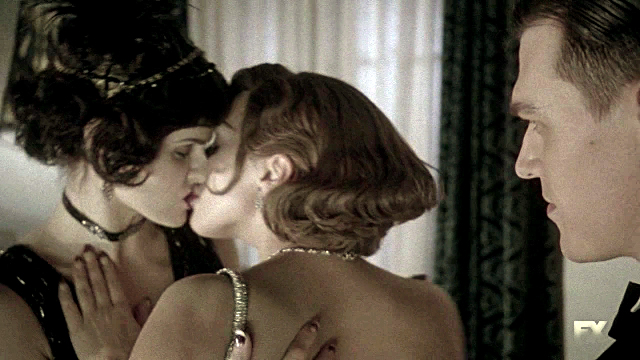 Lady Gaga and Alexandra Daddario Kiss from American Horror Story