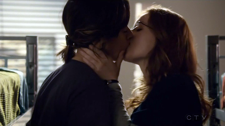 Maggie & Sydney Lesbian Kiss